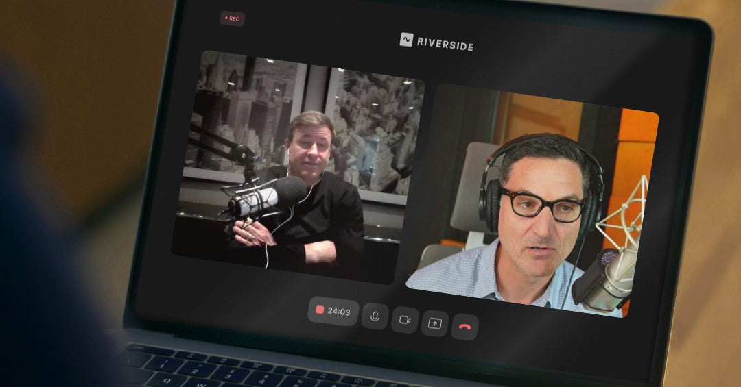 Screen shot of Todd Graves and Guy Raz during this episode of the How I Built This Advice Line taping