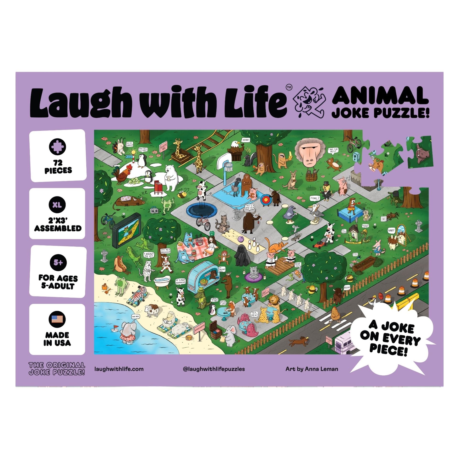 Animal Joke Puzzle (72 Pieces)