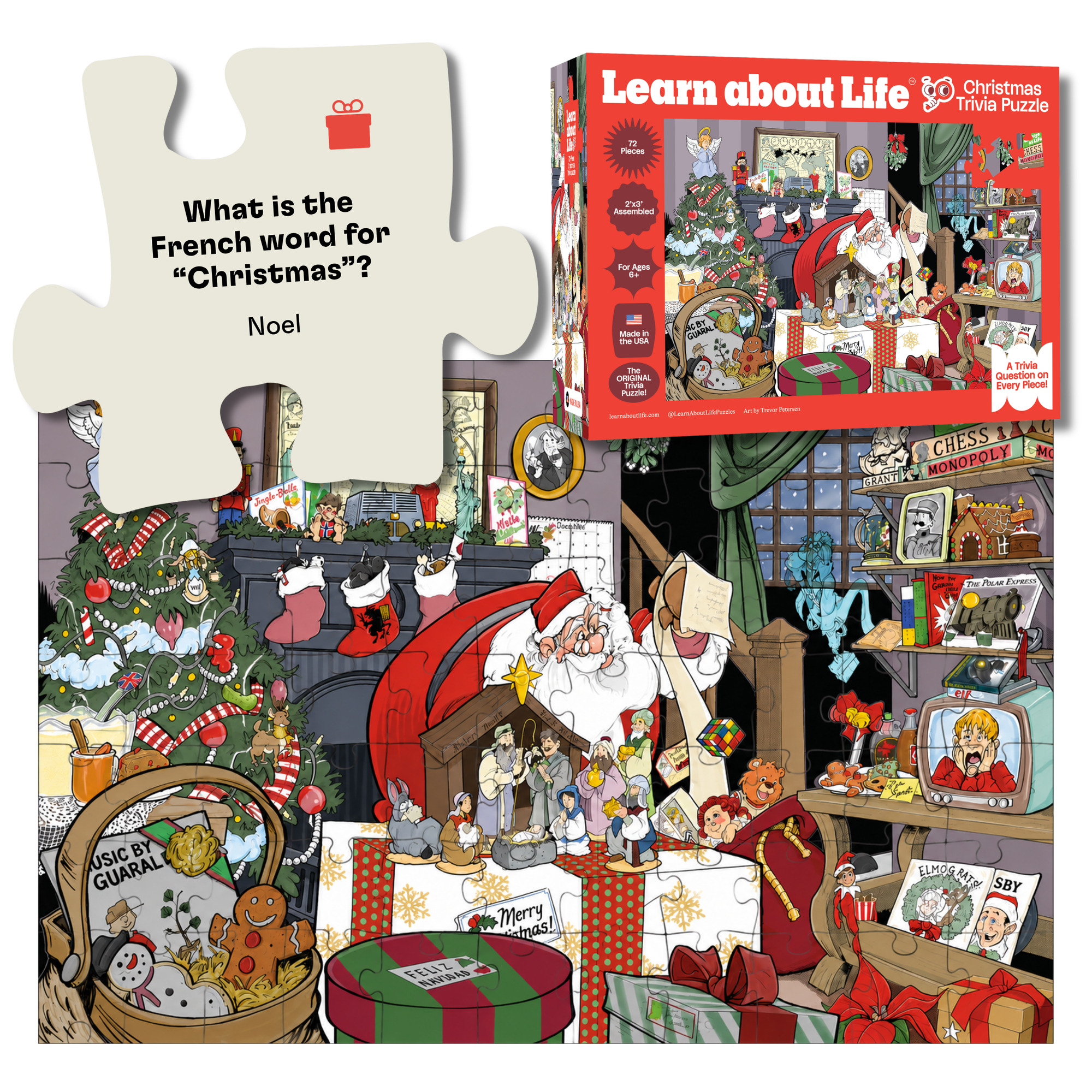 Christmas Trivia Puzzle (72 Pieces)