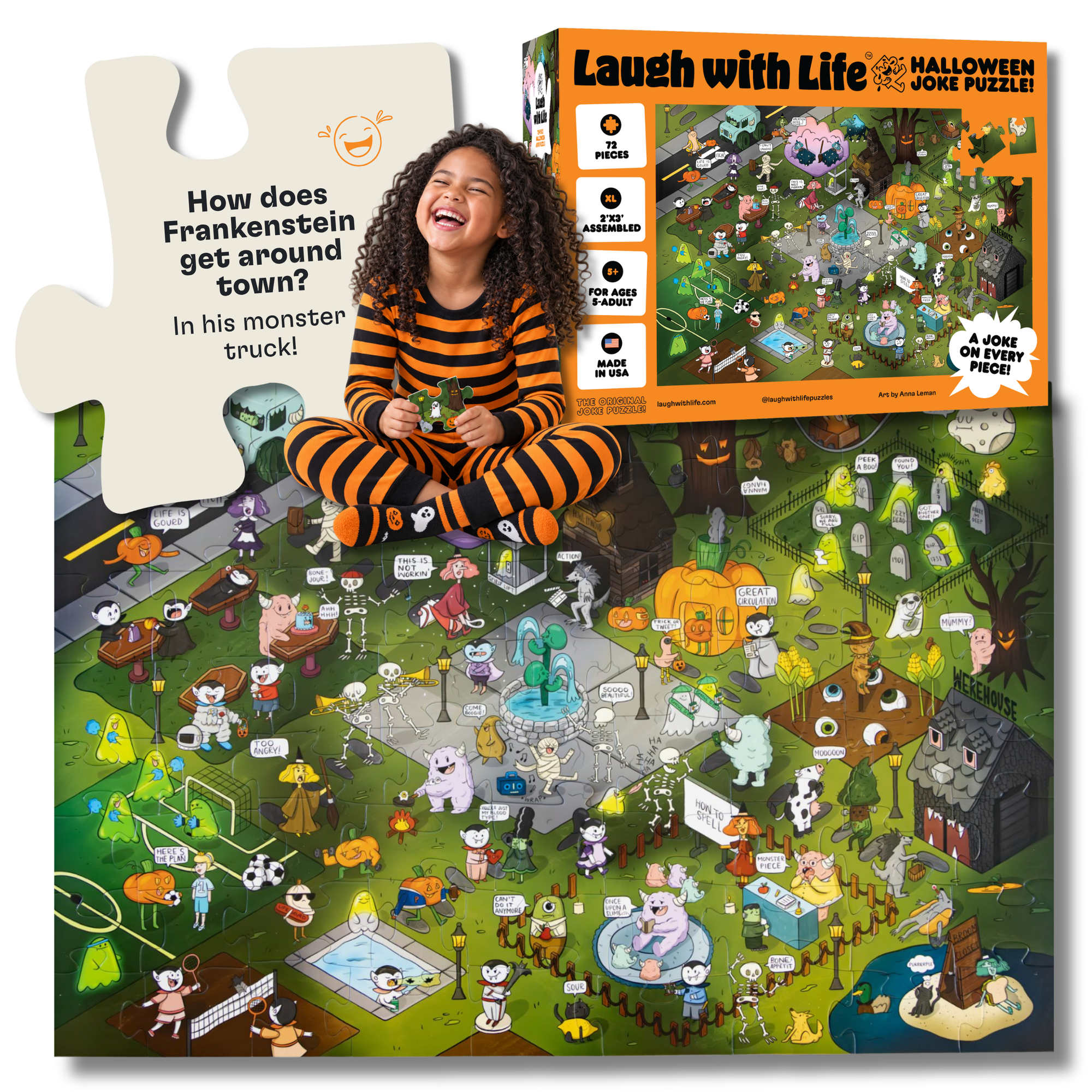 Halloween Joke Puzzle (72 Pieces)