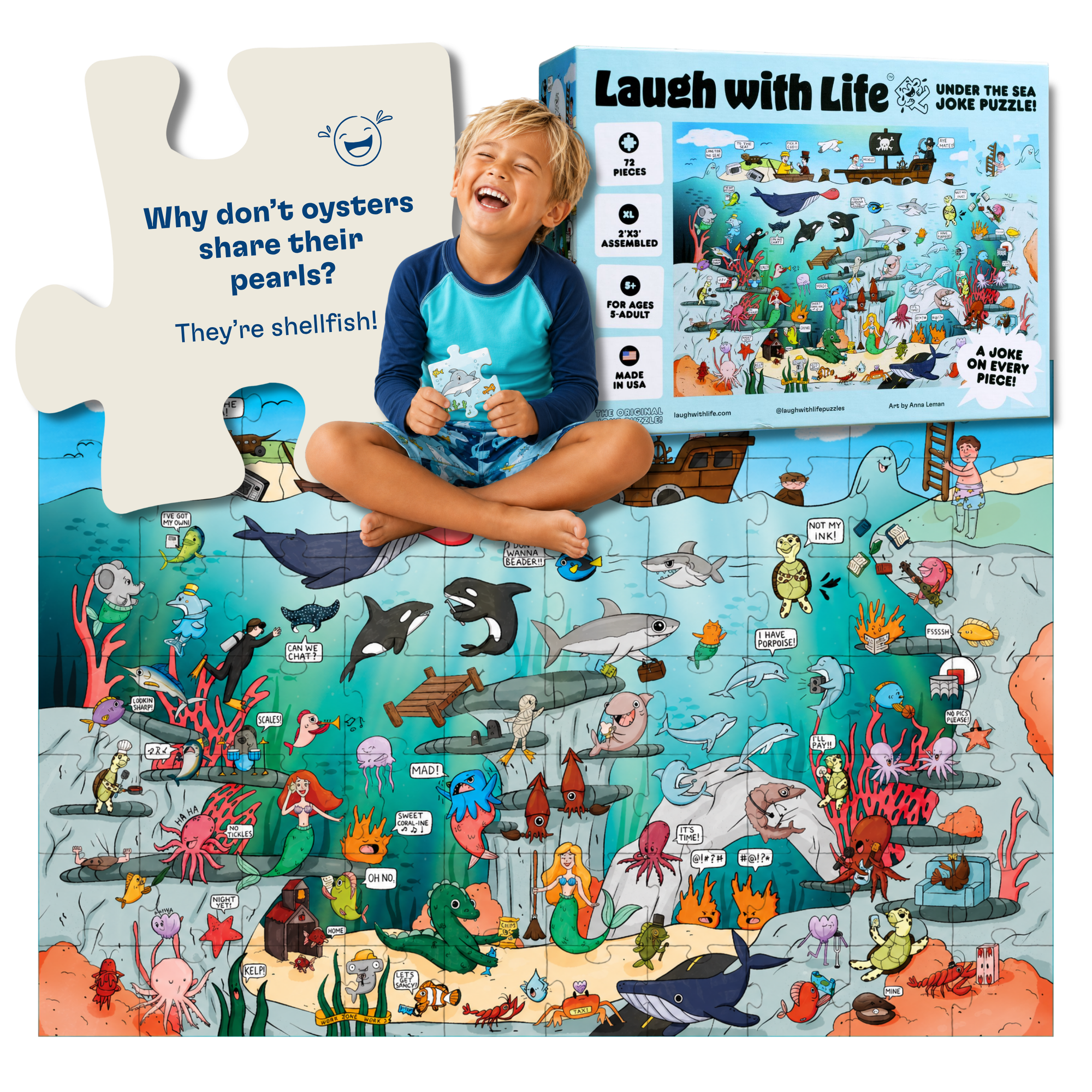 Under the Sea Joke Puzzle (72 Pieces)