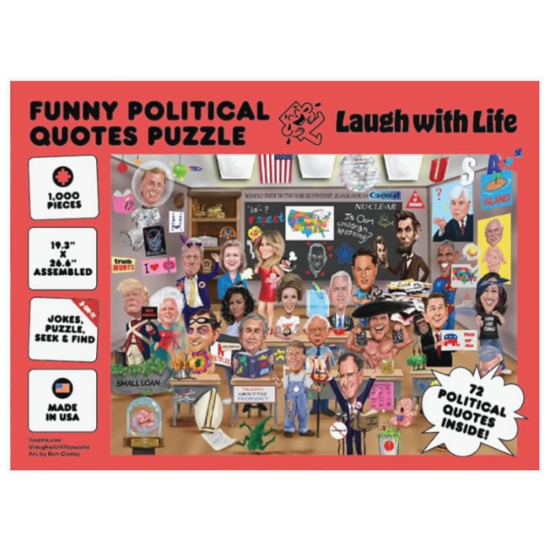 Funny Political Quotes Puzzle (1,000 Pieces)