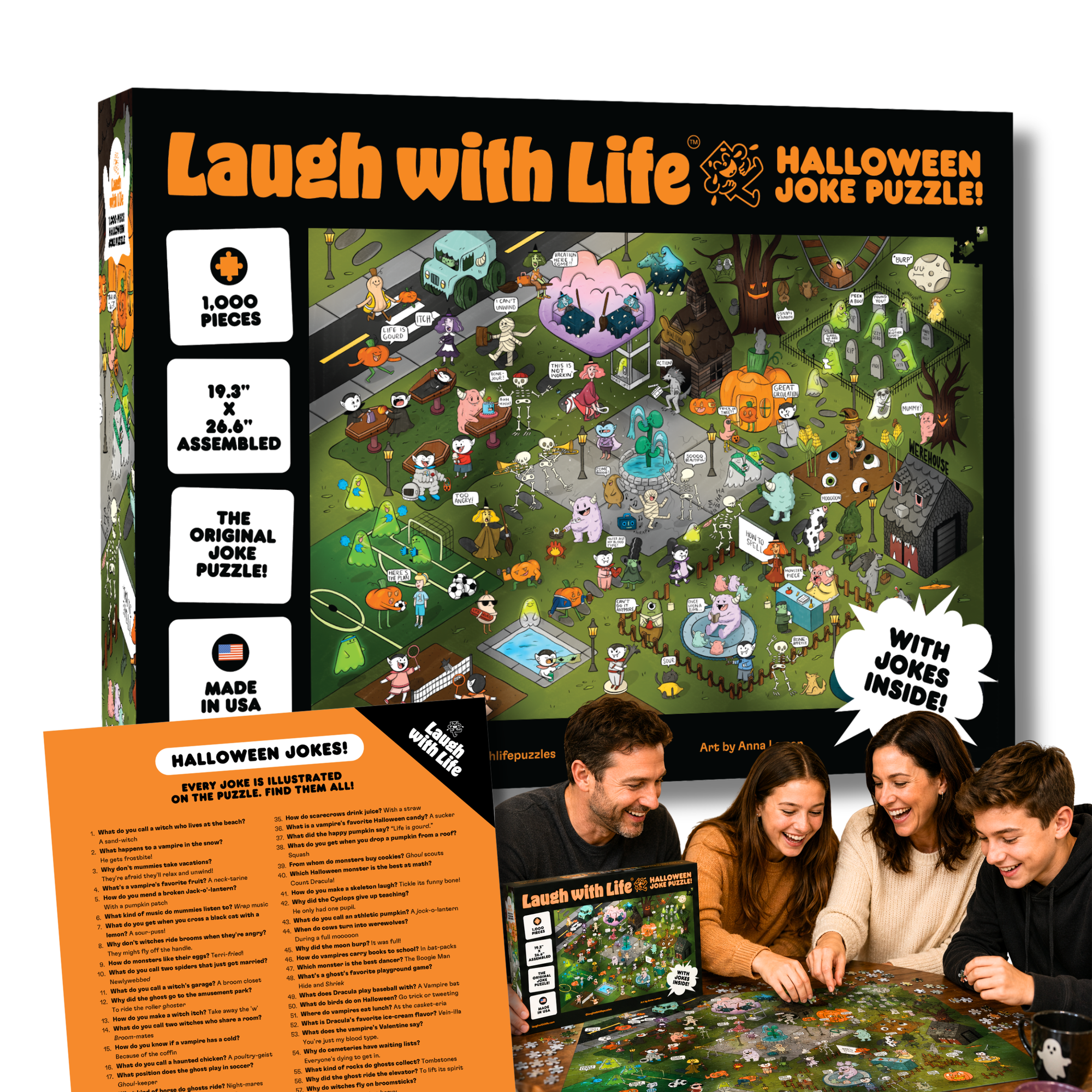 Halloween Joke Puzzle (1000-pieces)