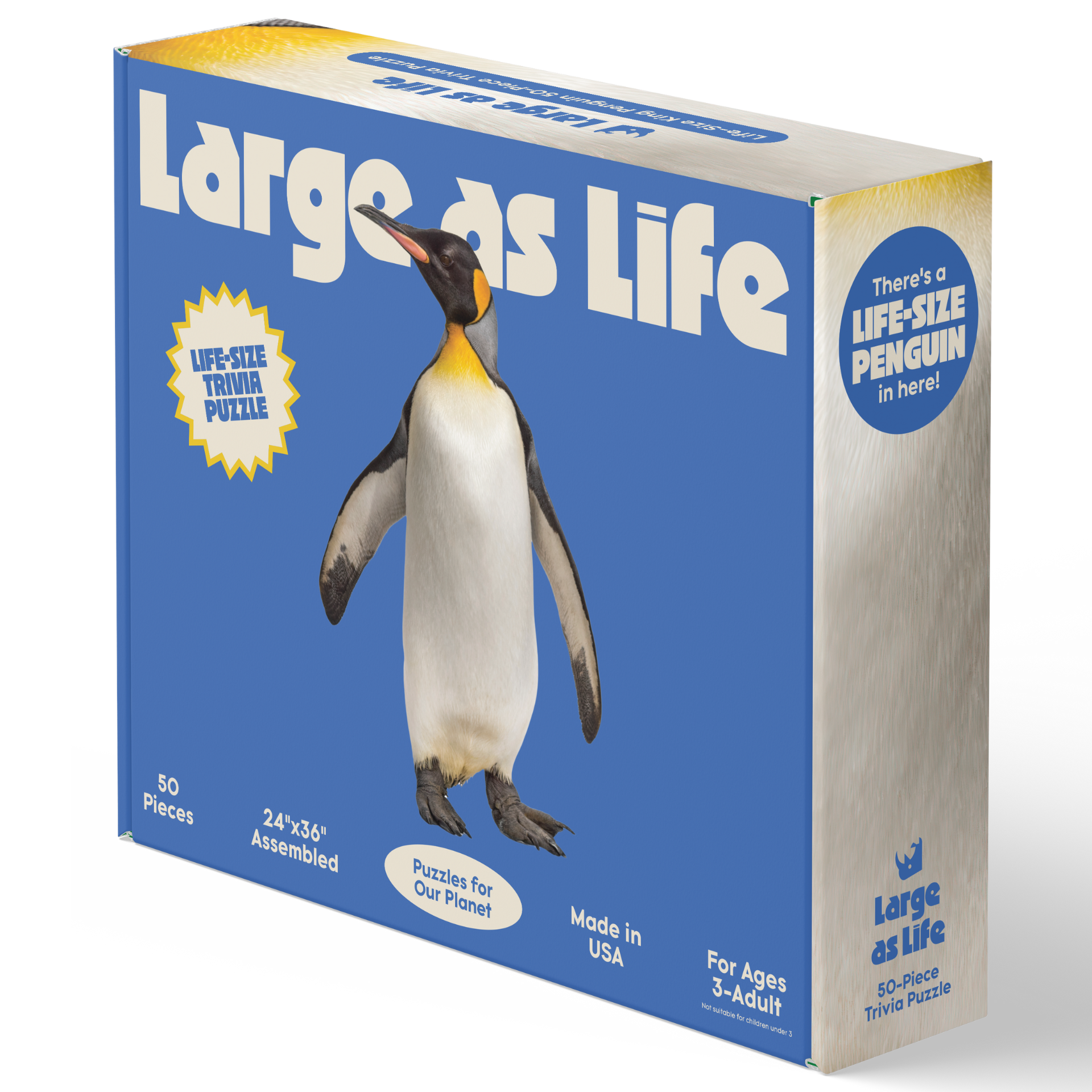 King Penguin Trivia Puzzle (50 Pieces)