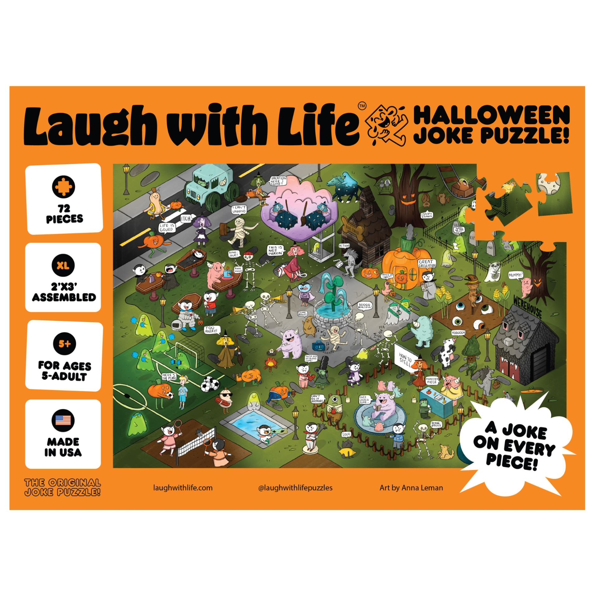 Halloween Joke Puzzle (72 Pieces)